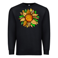 Black pineapple sunflower Premium Sweatshirt - Zillion Design Studio