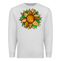 Dove Grey pineapple sunflower Premium Sweatshirt - Zillion Design Studio