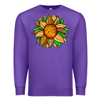 Purple pineapple sunflower Premium Sweatshirt - Zillion Design Studio