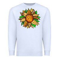 White pineapple sunflower Premium Sweatshirt - Zillion Design Studio
