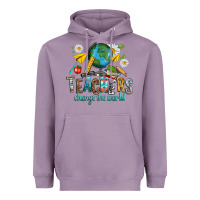 Lavender teachers change the world Heavyweight Hoodie - texasbilliewilder