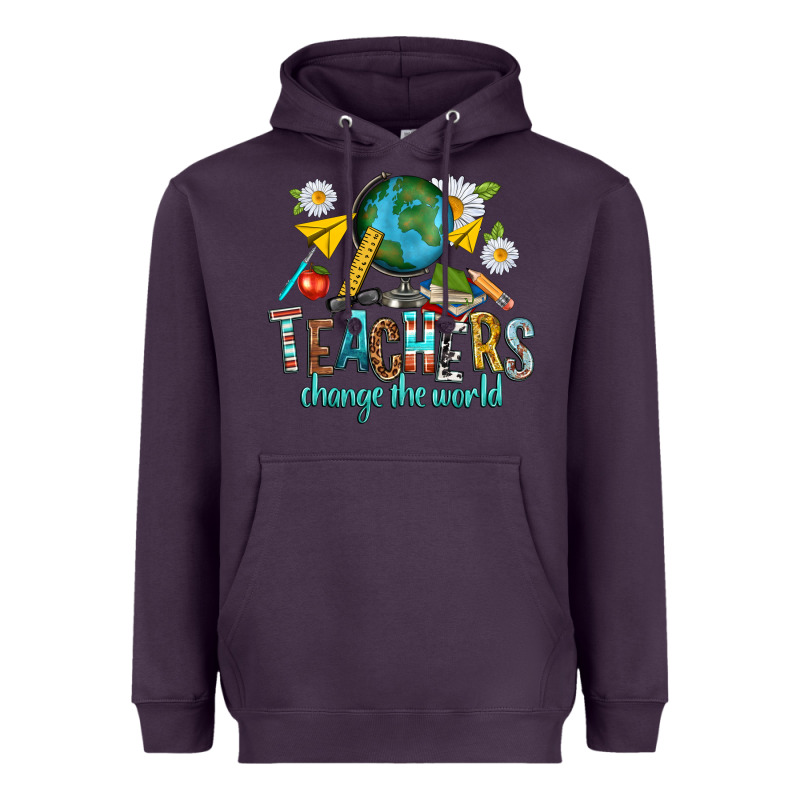 Teachers Change The World Heavyweight Hoodie by texasbilliewilder | Teevron