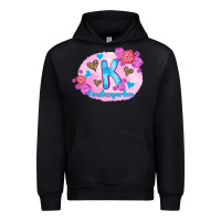 Black back to school flowers kindergarten 3200x2400 Urban Hoodie - AdoDesignShop