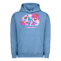 Pigment Pebble Blue back to school flowers kindergarten 3200x2400 Urban Hoodie - AdoDesignShop