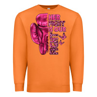 Carrot Her Fight Is Our Fight Cancer Premium Sweatshirt - texasbilliewilder