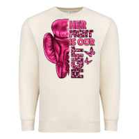 Sandshell Her Fight Is Our Fight Cancer Premium Sweatshirt - texasbilliewilder