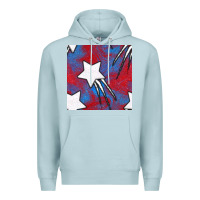 Blue Mist Glitter 4th Of July Seamless Pattern Premium Hoodie - BundleAndBundleShop