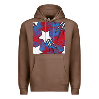 Chestnut Glitter 4th Of July Seamless Pattern Premium Hoodie - BundleAndBundleShop