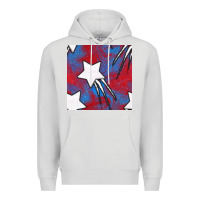 Dove Grey Glitter 4th Of July Seamless Pattern Premium Hoodie - BundleAndBundleShop
