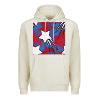 Oatmeal Heather Glitter 4th Of July Seamless Pattern Premium Hoodie - BundleAndBundleShop