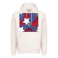 Pale Pink Glitter 4th Of July Seamless Pattern Premium Hoodie - BundleAndBundleShop
