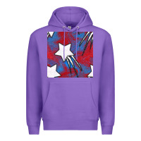 Purple Glitter 4th Of July Seamless Pattern Premium Hoodie - BundleAndBundleShop