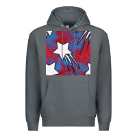 Rock Glitter 4th Of July Seamless Pattern Premium Hoodie - BundleAndBundleShop