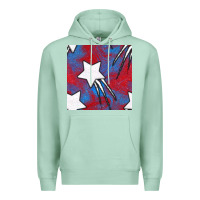 Seafoam Glitter 4th Of July Seamless Pattern Premium Hoodie - BundleAndBundleShop