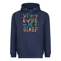 Navy if you love me let me sleep Heavyweight Hoodie - Zillion Design Studio