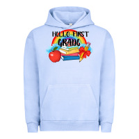 Pigment Grape Ice back to school hello first grade 3200x2400 Urban Hoodie - AdoDesignShop