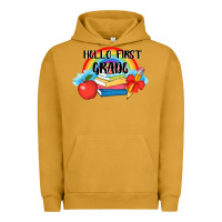 Pigment Peanut Butter back to school hello first grade 3200x2400 Urban Hoodie - AdoDesignShop
