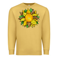 Antique Gold lemon sunflower Premium Sweatshirt - Zillion Design Studio