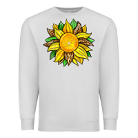 Dove Grey lemon sunflower Premium Sweatshirt - Zillion Design Studio