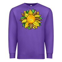Purple lemon sunflower Premium Sweatshirt - Zillion Design Studio