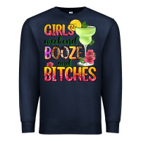 Navy girls weekend booze and bitches Premium Sweatshirt - Zillion Design Studio