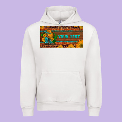 (preview)custom Cowboy Boots Sunflowers And Cactus License Plate Urban Hoodie Designed By Artiststas