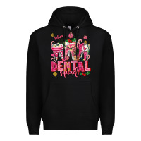 Black pink christmas teeth dental squad Premium Hoodie - AdoDesignShop