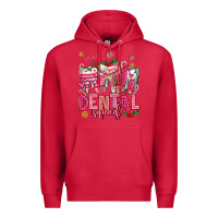 Cardinal pink christmas teeth dental squad Premium Hoodie - AdoDesignShop
