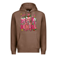 Chestnut pink christmas teeth dental squad Premium Hoodie - AdoDesignShop