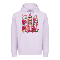 Lilac pink christmas teeth dental squad Premium Hoodie - AdoDesignShop