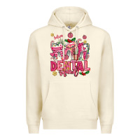 Sandshell pink christmas teeth dental squad Premium Hoodie - AdoDesignShop
