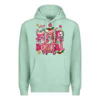 Seafoam pink christmas teeth dental squad Premium Hoodie - AdoDesignShop