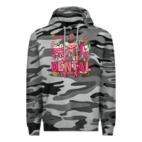 Slate Camo pink christmas teeth dental squad Premium Hoodie - AdoDesignShop