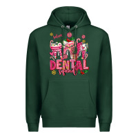 Sports Green pink christmas teeth dental squad Premium Hoodie - AdoDesignShop