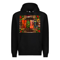 Black noel mistletoe Christmas Premium Hoodie - AdoDesignShop