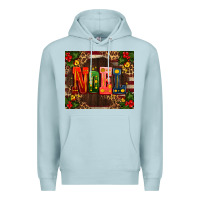 Blue Mist noel mistletoe Christmas Premium Hoodie - AdoDesignShop
