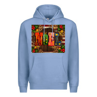 Colony Blue noel mistletoe Christmas Premium Hoodie - AdoDesignShop