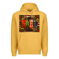 Mustard noel mistletoe Christmas Premium Hoodie - AdoDesignShop