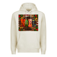 Oatmeal Heather noel mistletoe Christmas Premium Hoodie - AdoDesignShop