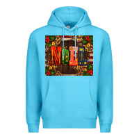 Ocean Blue noel mistletoe Christmas Premium Hoodie - AdoDesignShop