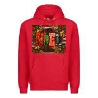 Red noel mistletoe Christmas Premium Hoodie - AdoDesignShop
