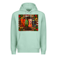 Seafoam noel mistletoe Christmas Premium Hoodie - AdoDesignShop