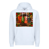 White noel mistletoe Christmas Premium Hoodie - AdoDesignShop
