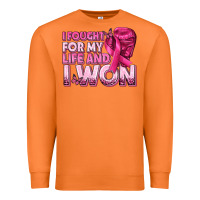 Carrot I Fought For My Life and I Won Breast Cancer Premium Sweatshirt - texasbilliewilder