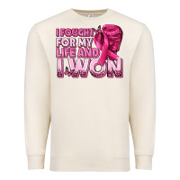 Sandshell I Fought For My Life and I Won Breast Cancer Premium Sweatshirt - texasbilliewilder