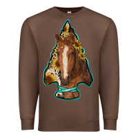 Chestnut arrowhead horse Premium Sweatshirt - RanaPortraitStore