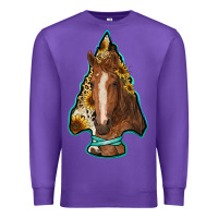 Purple arrowhead horse Premium Sweatshirt - RanaPortraitStore