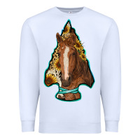 White arrowhead horse Premium Sweatshirt - RanaPortraitStore