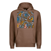 Chestnut American Flag Horseshoe Deamless Pattern Premium Hoodie - BundleAndBundleShop
