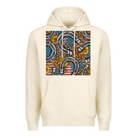 Tofu American Flag Horseshoe Deamless Pattern Premium Hoodie - BundleAndBundleShop